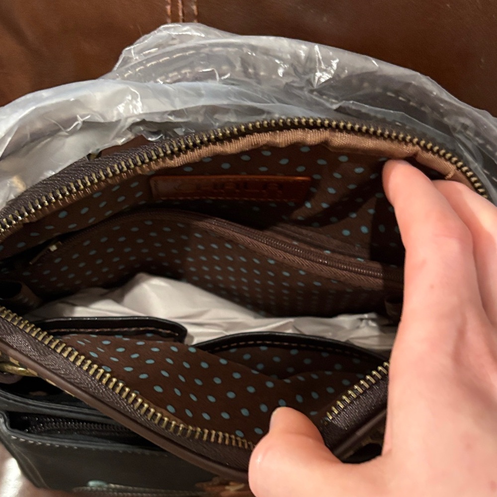 Chala Dark Brown Backpack with Horse Motif - Picture 2 of 3